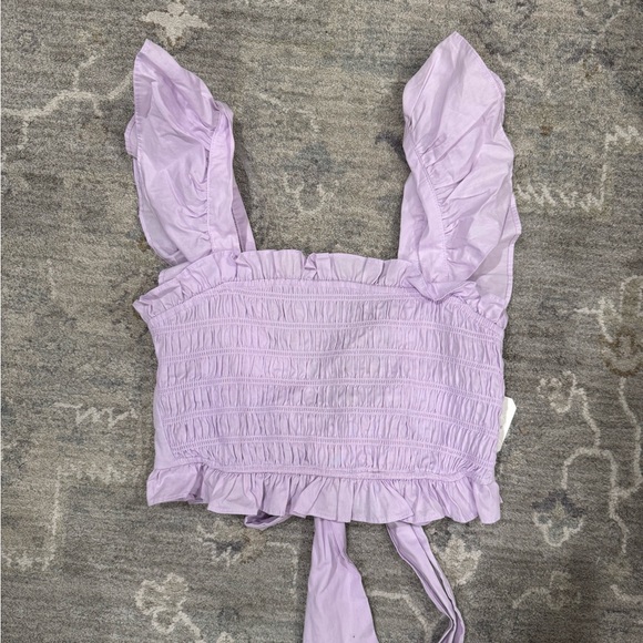Altar'd State Tops - Altar'd State Lilac Smocked Crop Top